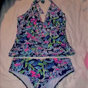 Lilly Pulitzer inspired swimsuit